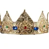 Elope Adjustable Gold Pointed Deluxe Crown> Halloween Hats