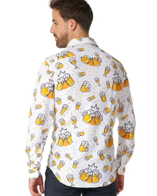 Opposuits Beer White Mens Suitmeister Shirt> Opposuits