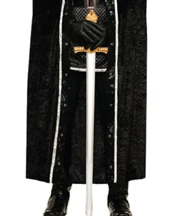 Tomfoolery Black Faux Fur Trim Cape><noscript><img width=