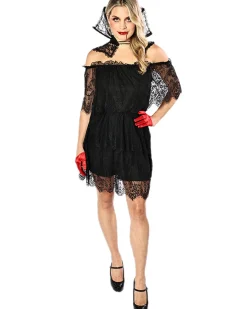 * Black Lace Halloween Womens Dress></noscript>Women Women's Costumes
