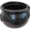 Sweidas Black Witches Cauldron With Chain Handle 25Cm> Halloween Accessories