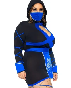 Leg Avenue Blue Dragon Ninja Plus Size Womens Costume></noscript>Women Women's Costumes