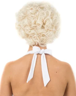 * Bombshell Deluxe Blonde Short Curly Wig><noscript><img width=