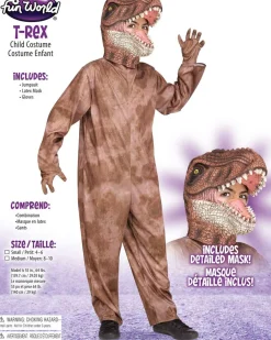 Fun World Brown T Rex Boys Costume></noscript>Kids Kids Costumes