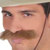 Tomfoolery Bushy Brown Moustache> Halloween Hats