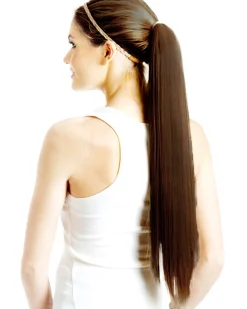 Allaura Wigs and Hair Chocolate Brown Wrap Around 60Cm Deluxe Ponytail> Broken Dolls