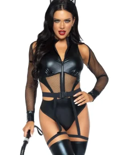 Leg Avenue Criminal Kitty Womens Costume></noscript>Women Women's Costumes