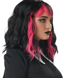California Costumes Cute N Crafty Short Pink Wig></noscript> Halloween Accessories