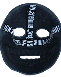 Ghoulish Productions Danger Smiley Glow In The Dark Half Mask></noscript> Halloween Masks