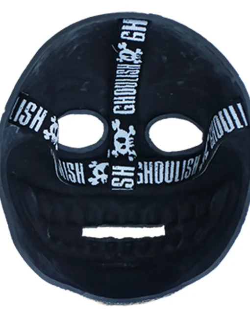 Ghoulish Productions Danger Smiley Glow In The Dark Half Mask> Halloween Masks