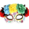 Tomfoolery Day Of The Dead Bright Flower Eye Mask> Halloween Masks