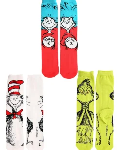 Elope Dr Seuss Characters Adult Crew Sock Set 3 Pack></noscript> Halloween Hosiery