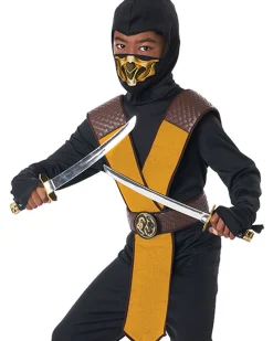 California Costumes Dragon Master Yellow Ninja Boys Costume></noscript>Kids Kids Costumes