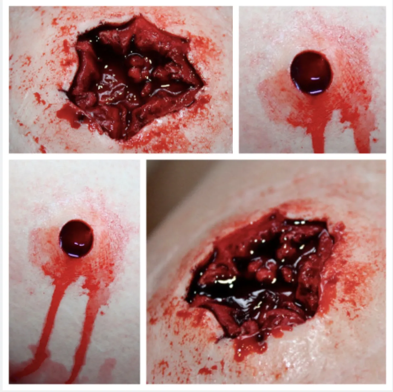 ForensicFX Studios Entry & Exit Bullet Wound Prosthetic> Halloween Accessories