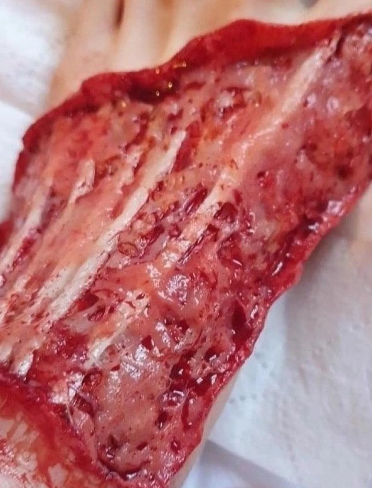 ForensicFX Studios Exposed Foot Ligaments Prosthetic> Halloween Accessories