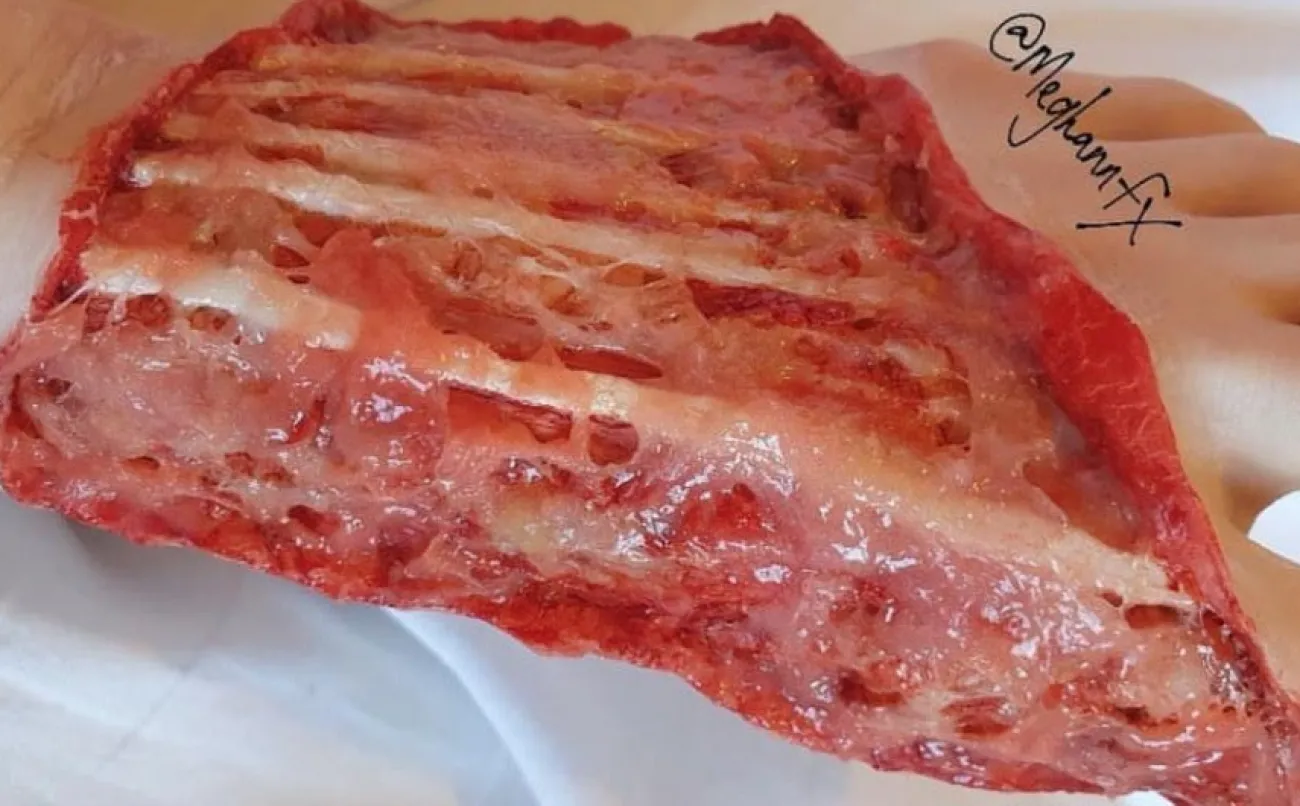 ForensicFX Studios Exposed Foot Ligaments Prosthetic> Halloween Accessories