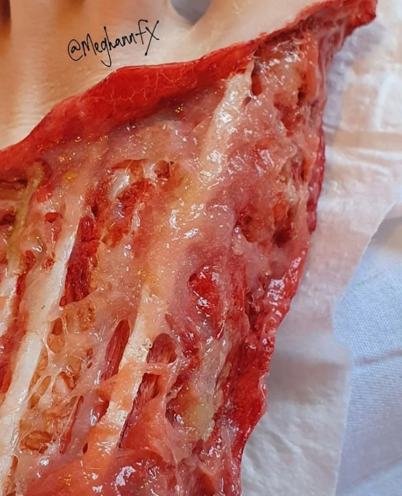 ForensicFX Studios Exposed Foot Ligaments Prosthetic> Halloween Accessories