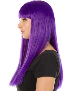 * Fashion Deluxe Amethyst Purple Long Wig></noscript> Halloween Accessories