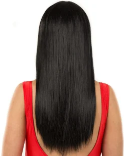 * Fashion Deluxe Black Long Wig></noscript> Halloween Accessories