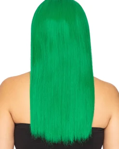 * Fashion Deluxe Emerald Green Long Wig></noscript> Halloween Accessories