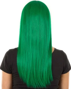 * Fashion Deluxe Emerald Green Long Wig></noscript> Halloween Accessories