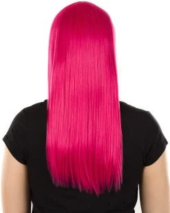 * Fashion Deluxe Fuschia Pink Long Wig></noscript> Halloween Wigs