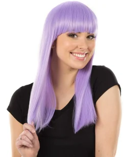 * Fashion Deluxe Pastel Lavender Long Wig></noscript> Halloween Wigs