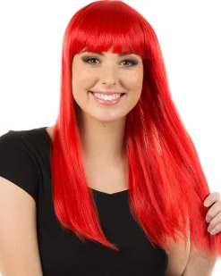 * Fashion Deluxe Red Long Wig></noscript> Halloween Accessories