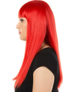 * Fashion Deluxe Red Long Wig></noscript> Halloween Accessories