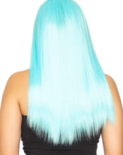 * Fashion Deluxe Soft Teal Long Wig></noscript> Halloween Wigs