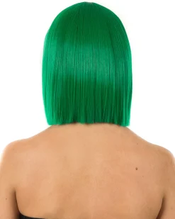 * Fashion Emerald Green Bob Deluxe Wig></noscript> Halloween Accessories