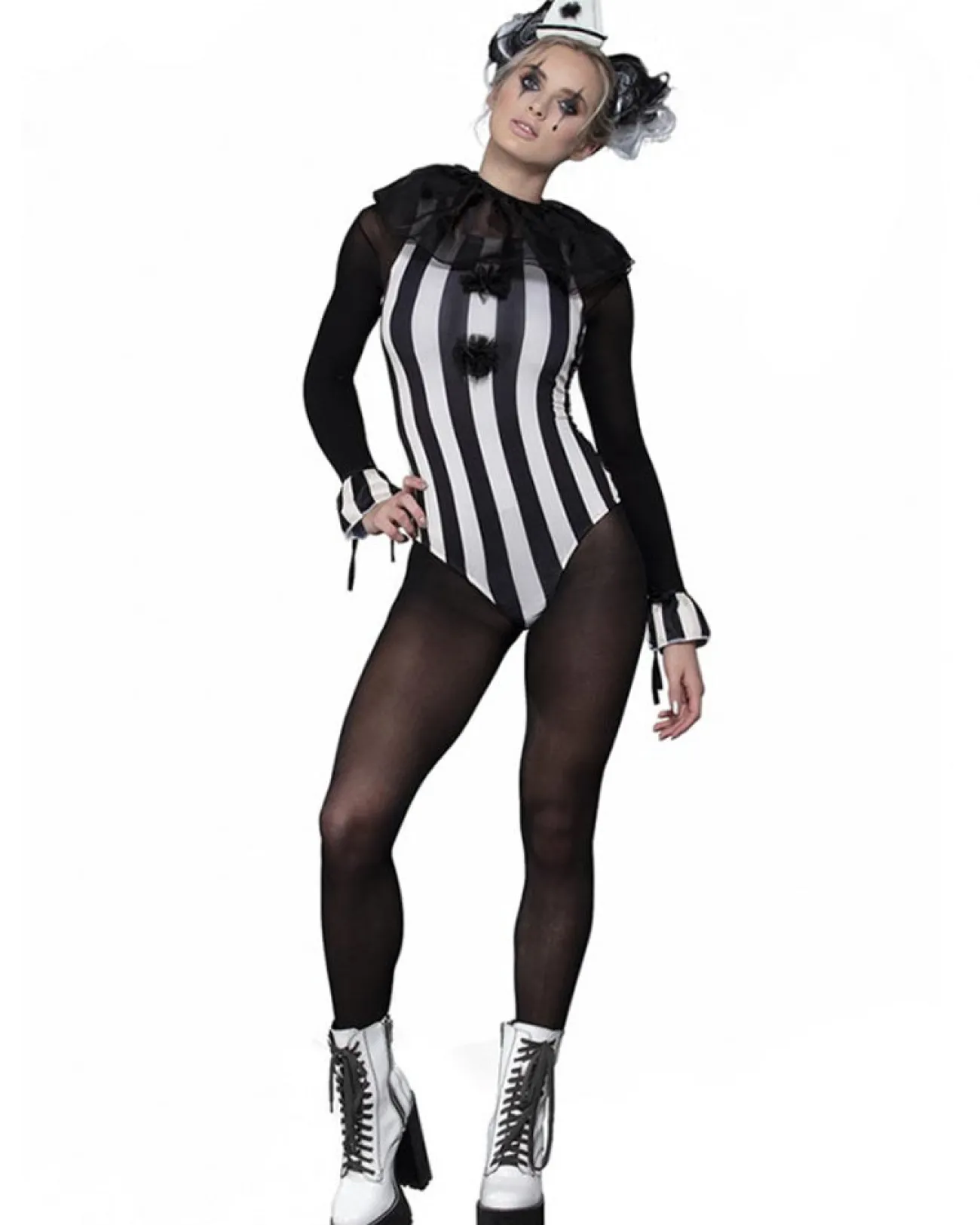 Smiffys Fever Vintage Pierrot Clown Womens Costume>Women Women's Costumes