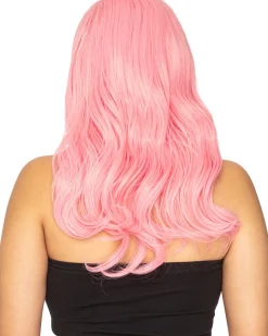 * Glamour Deluxe Musk Stick Pink Long Wavy Wig><noscript><img width=