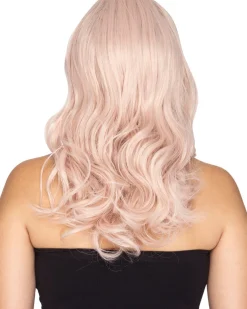 * Glamour Deluxe Platinum Pink Long Wavy Wig><noscript><img width=