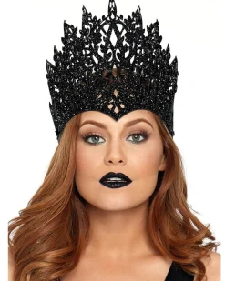 Leg Avenue Glitter Die Cut Crown With Jewel Accent></noscript> Halloween Accessories