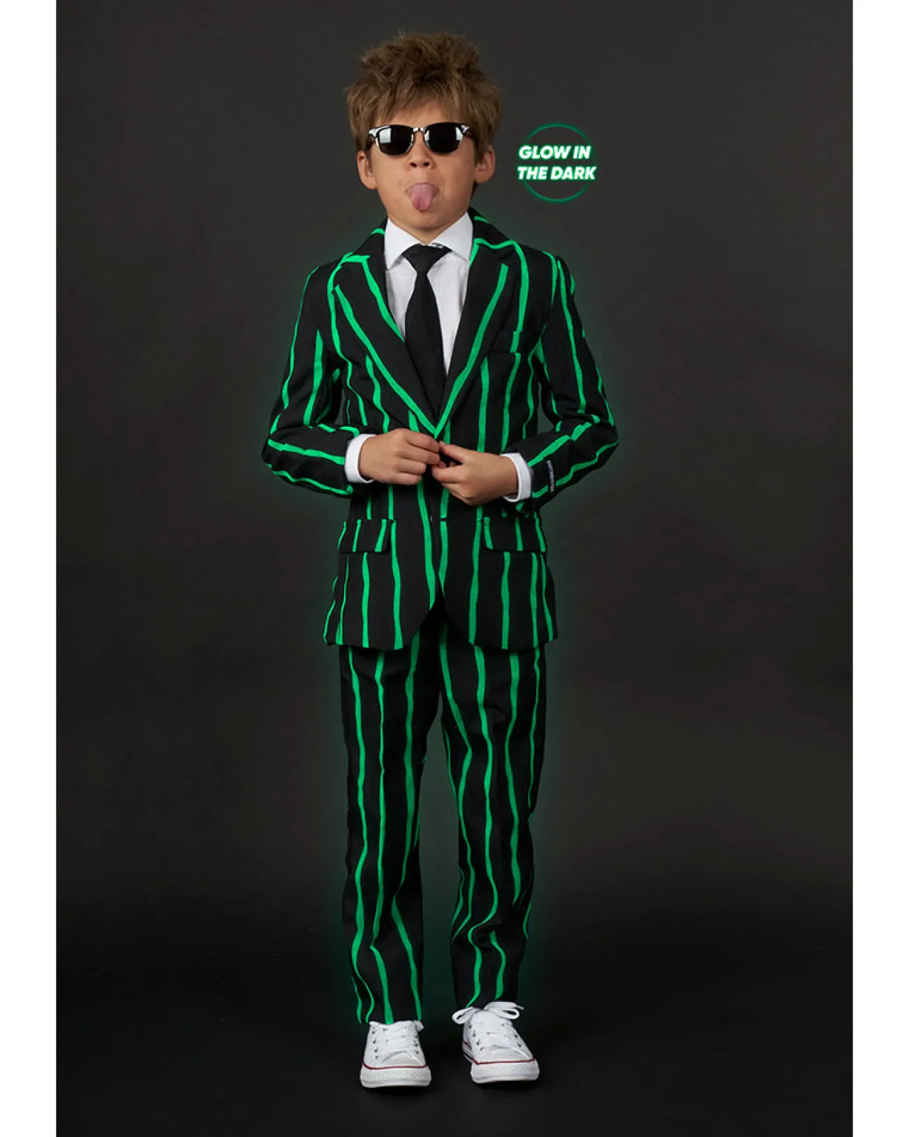 Opposuits Glow In The Dark Pinstripe Boys Suitmeister> Opposuits