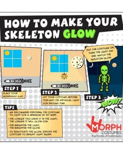 Morph Costumes Glow Skeleton Morphsuit Adult Costume></noscript>Men Men's Costumes