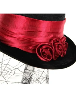 Elope Gothic Rose Top Hat></noscript> Halloween Accessories