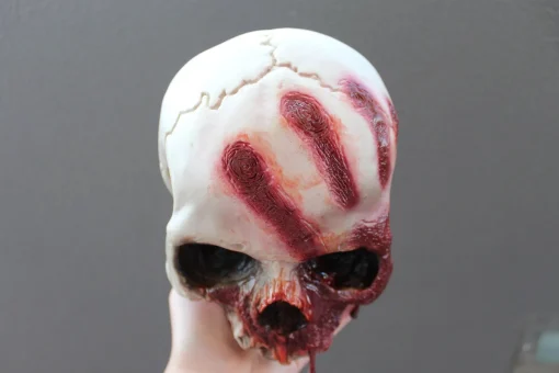 ForensicFX Studios Horror Skull With Bloody Hand Print> Halloween Accessories