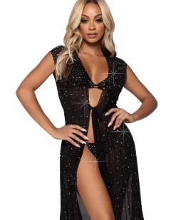 Leg Avenue Iridescent Black Rhinestone Sheer Robe></noscript> Saints &Amp; Sinners