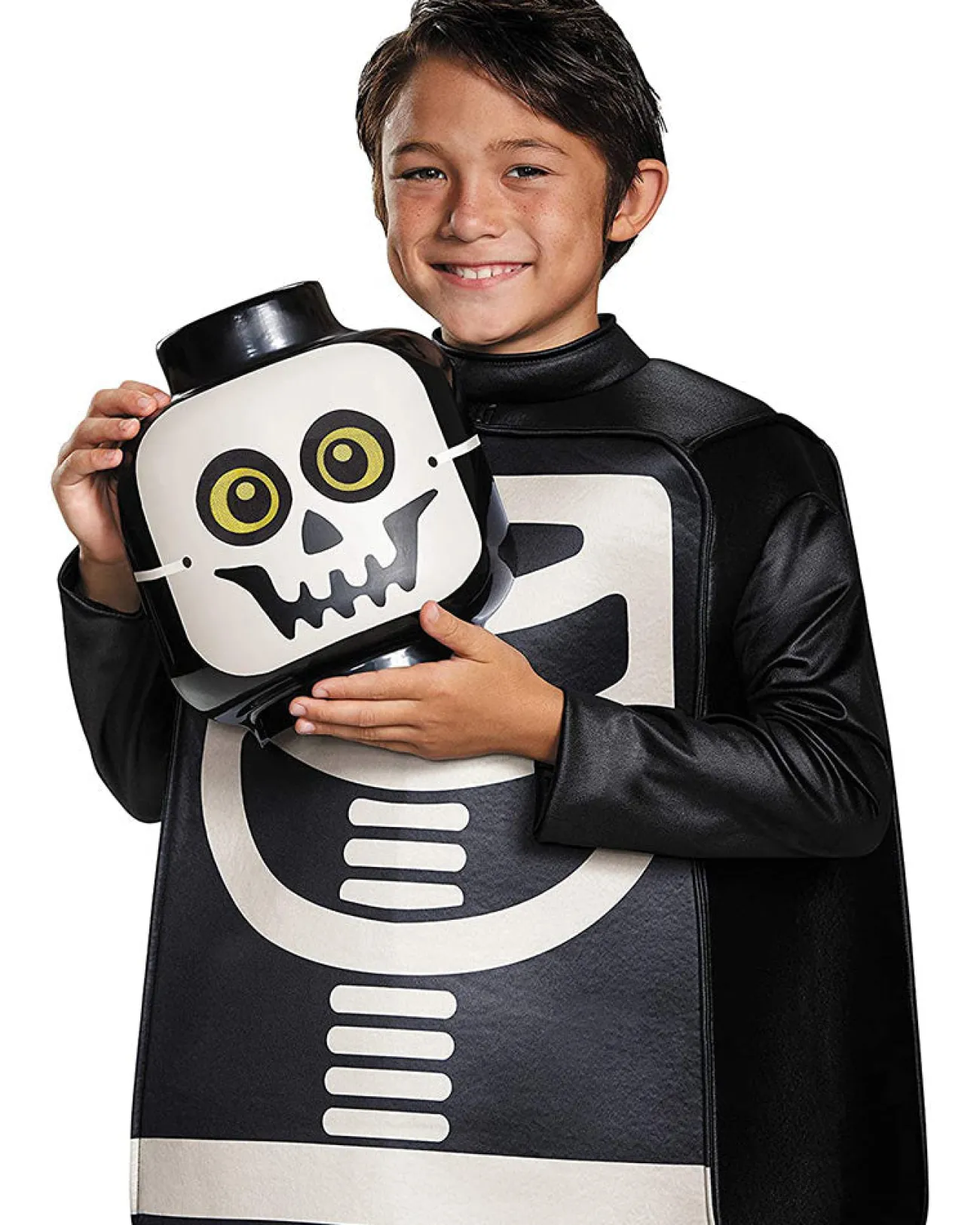 Disguise Lego Minifigures Skeleton Deluxe Boys Costume>Kids Kids Costumes