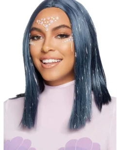 Leg Avenue Long Midnight Blue Tinsel Bob Wig></noscript> Halloween Wigs
