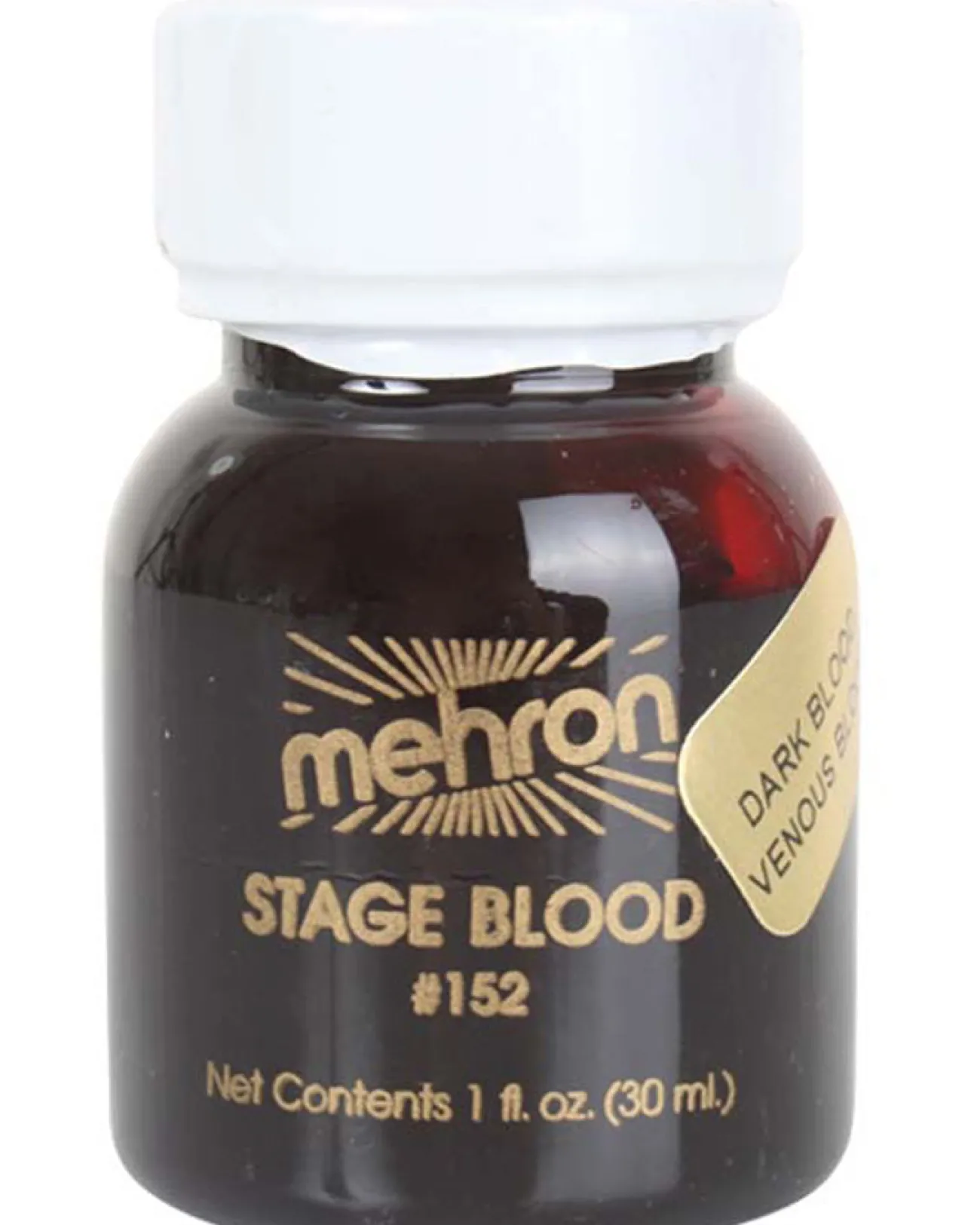 Tomfoolery Mehron Dark Venous Stage Blood With Brush 30Ml> Halloween Accessories