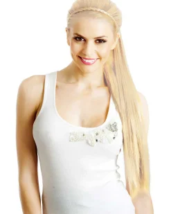 Allaura Wigs and Hair Platinum Blonde Wrap Around 60Cm Deluxe Ponytail></noscript> Broken Dolls
