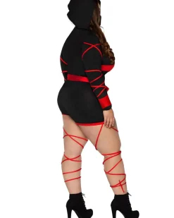 Leg Avenue Red Dragon Ninja Womens Plus Size Costume><noscript><img width=