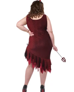 California Costumes Red Hot And Sizzling Devil Plus Size Womens Costume><noscript><img width=