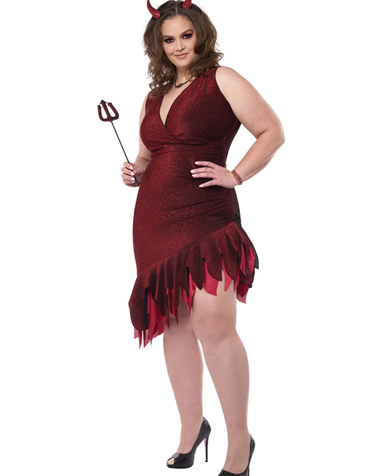 California Costumes Red Hot And Sizzling Devil Plus Size Womens Costume>Women Women's Costumes