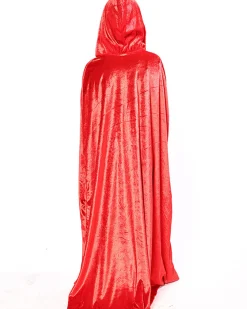 * Red Panne Velvet Deluxe Kids Cape></noscript> Halloween Capes