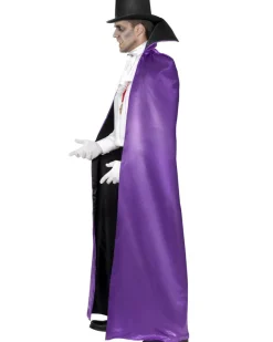 Smiffys Reversible Purple And Black Count Cape><noscript><img width=