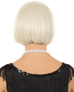 * 1920S Flapper Deluxe Platinum Blonde Bob Wig></noscript> Halloween Wigs